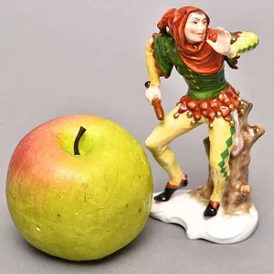 Редкая Фарфоровая статуэтка «КЛОУН В КАПЮШОНЕ», ROSENTHAL Германия, 1983 - 1991 годы. 