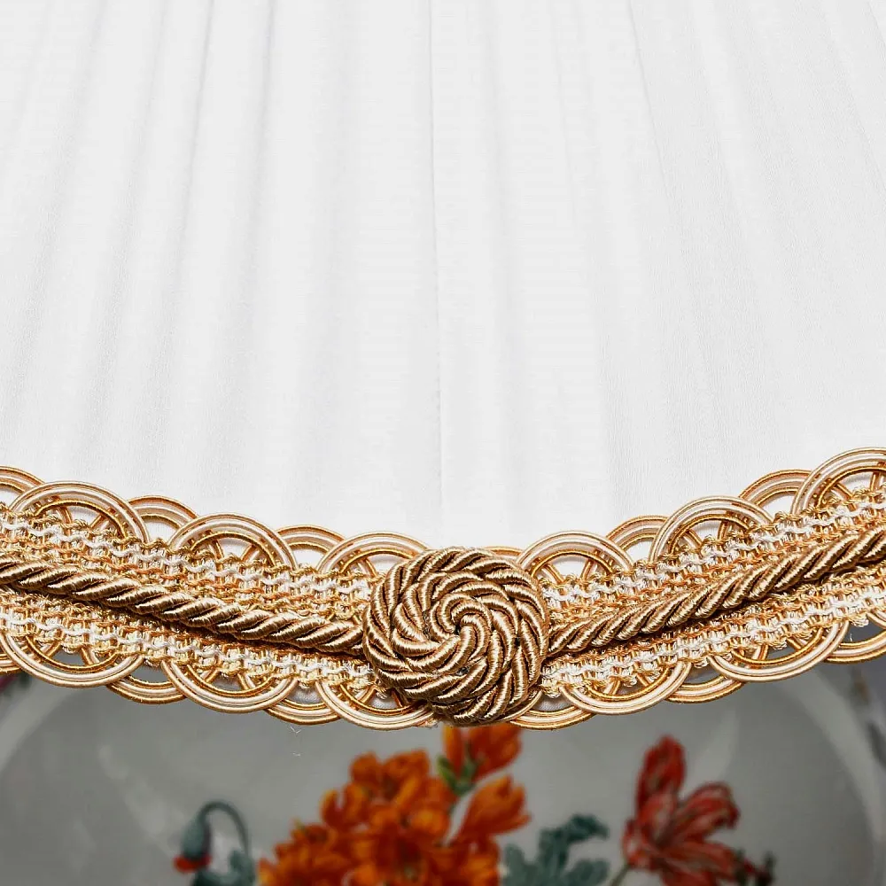 Настольная Электрическая Лампа - Светильник «Цветущий Сад» Фарфор Kaiser, Германия 80 -е годы ХХ века. 