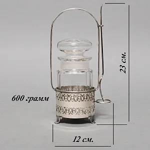 Хрустальная Емкость - Банка с крышкой для солений, Elkington & Co. Англия, SHEFFIELD.