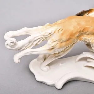 Редкость! Фарфоровая Статуэтка Пара Собак «Две Борзые», Karl Ens Германия, первая половина ХХ века.