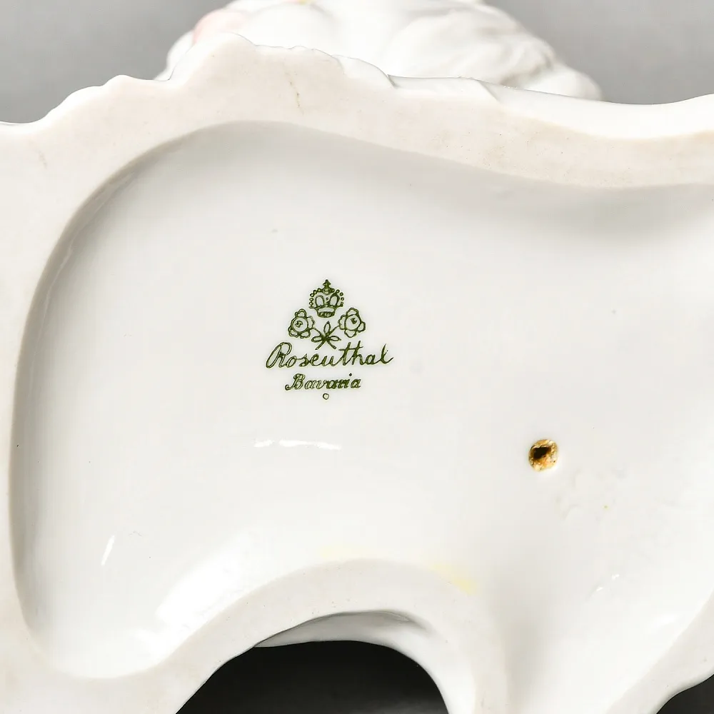Антикварная Фарфоровая статуэтка «Белая кошка», ROSENTHAL Германия - 1926 год.