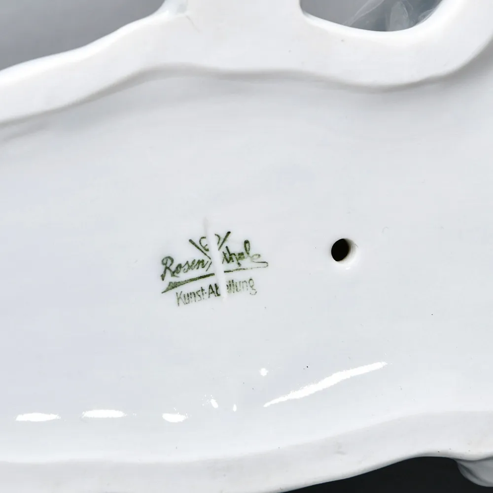 Коллекционная статуэтка «ОХОТНИЧЬЯ СОБАКА. Русская псовая борзая», Фарфор ROSENTHAL Германия.