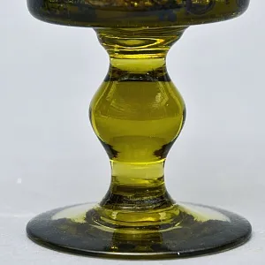 Антикварный Стеклянный Бокал - Кубок для Вина «Дама и её юный Кавалер», Германия конец XIX века. 