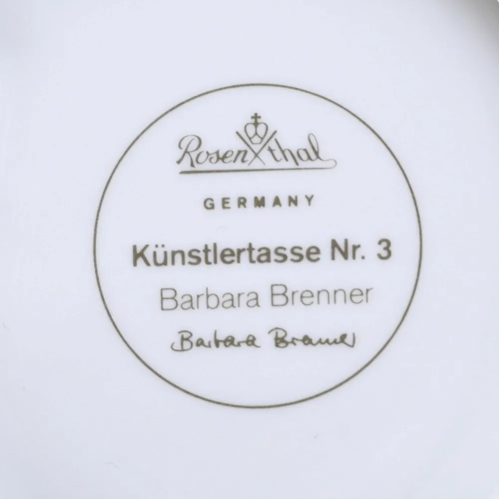 Коллекционная Авторская Чайная Пара модель nr. 3, Фарфор Rosenthal, Германия.