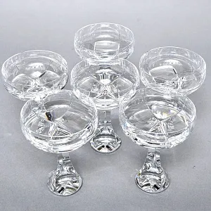 Редкость! Хрустальные Креманки - Фужеры для Шампанского серия «Neptune», BACCARAT, Франция, 80 -гг. 