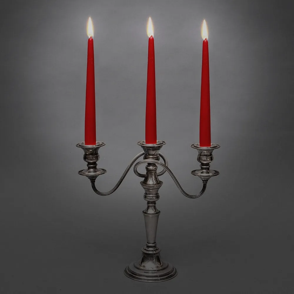 Канделябр - Подсвечник на Три Свечи, Н -29 см. Silverplate, Elkington's & Co. Англия, начало ХХ века.