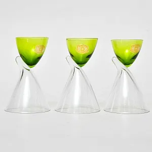 Редкость!!! Набор - Хрустальные Рюмки «Перевёртыши», VAL SAINT LAMBERT Бельгия, cередина ХХ в.