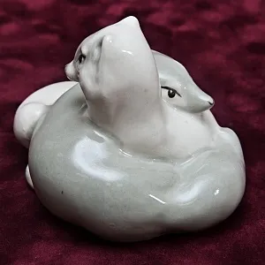 Коллекционная Фарфоровая статуэтка «ДВА ПЕСЦА», Артель Прогресс СССР, 1946 - 1960 годы.