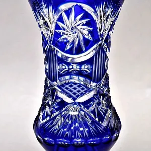 Винтажная Ваза для Цветов, Цветной Хрусталь, SCHONBORNER, Германия 60-е гг. 