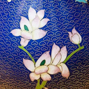 Редкость! Шикарная Ваза «ПИОН» в технике « Клуазоне» Китай 50 -е годы ХХ века.