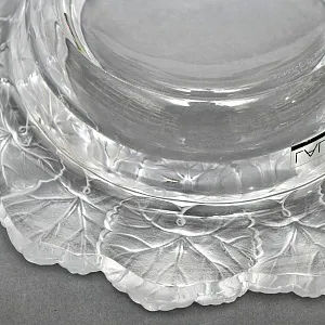 Хрустальная Конфетница - Орешница - Мелочёвница, Lalique Франция, 70-е годы ХХ века. 