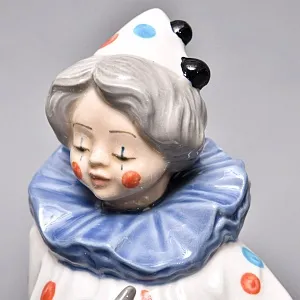 Фарфоровая статуэтка «Клоун с cаксофоном», TENGRA Испания, вторая половина ХХ века.