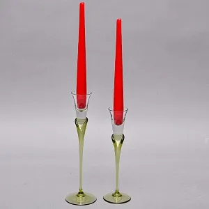 Редкость! Пара Подсвечников серия «Papyrus», Хрусталь Rosenthal Studio Line, Германия -1960 -1969 годы. 