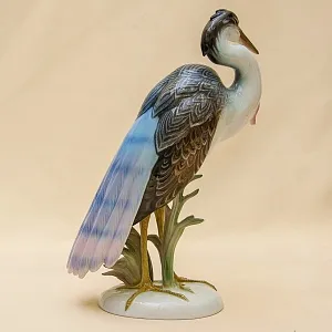 Редкость!!! Птица - Фарфоровая Статуэтка «Малая ЦАПЛЯ» ROSENTHAL Германия -1964 год.