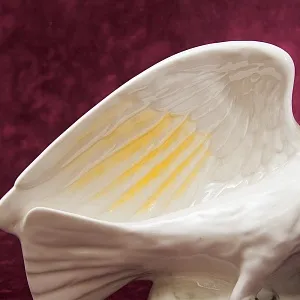 Большая Статуэтка Птица - Попугай - Какаду Желтохохлый, фарфор ИФЗ, Россия.