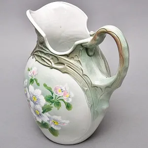 Фаянсовый Набор для Умывания «Яблоневый цвет», K&G Luneville Франция, 1900 - 1920 годы.