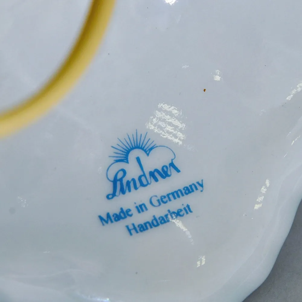 Настольная Электрическая Лампа - Светильник «APPONYI GREEN» Фарфор Lindner, Германия 80 -е годы ХХ века.