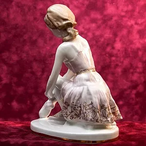 Редкость! Авторская Фарфоровая статуэтка «Юная балерина Татьяна Пилецкая», ЛФЗ СССР 1950–1960 годы. 
