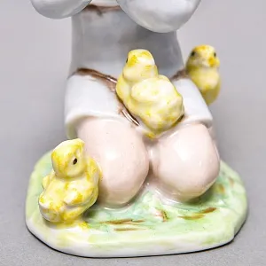 Коллекционная статуэтка «Мальчик с цыплятами», Фарфор ROSENTHAL Германия, первая половина ХХ века. 