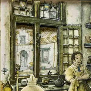 Объемная Картина - Панно в технике 3D декупаж «Старинная типография», 70-е годы ХХ века.