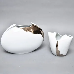 Декоративный комплект - Две Фарфоровые Вазы из коллекции TASCA, Rosenthal Германия, 80-е годы.