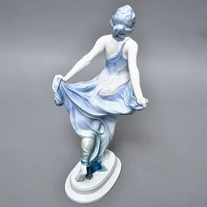 Антикварная Фарфоровая статуэтка Арт Деко «Невеста ветра», Rosenthal Германия, 1912 - 1914 годы. 