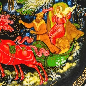 Коллекционная Тарелка «Сказка - МОРОЗКО» Фарфор - ЛФЗ, СССР - 1990 год.