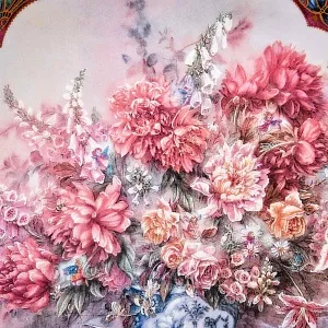 Коллекционная Тарелка «Лепестковая феерия» Фарфор W.J.GEORGE США -1993 год.