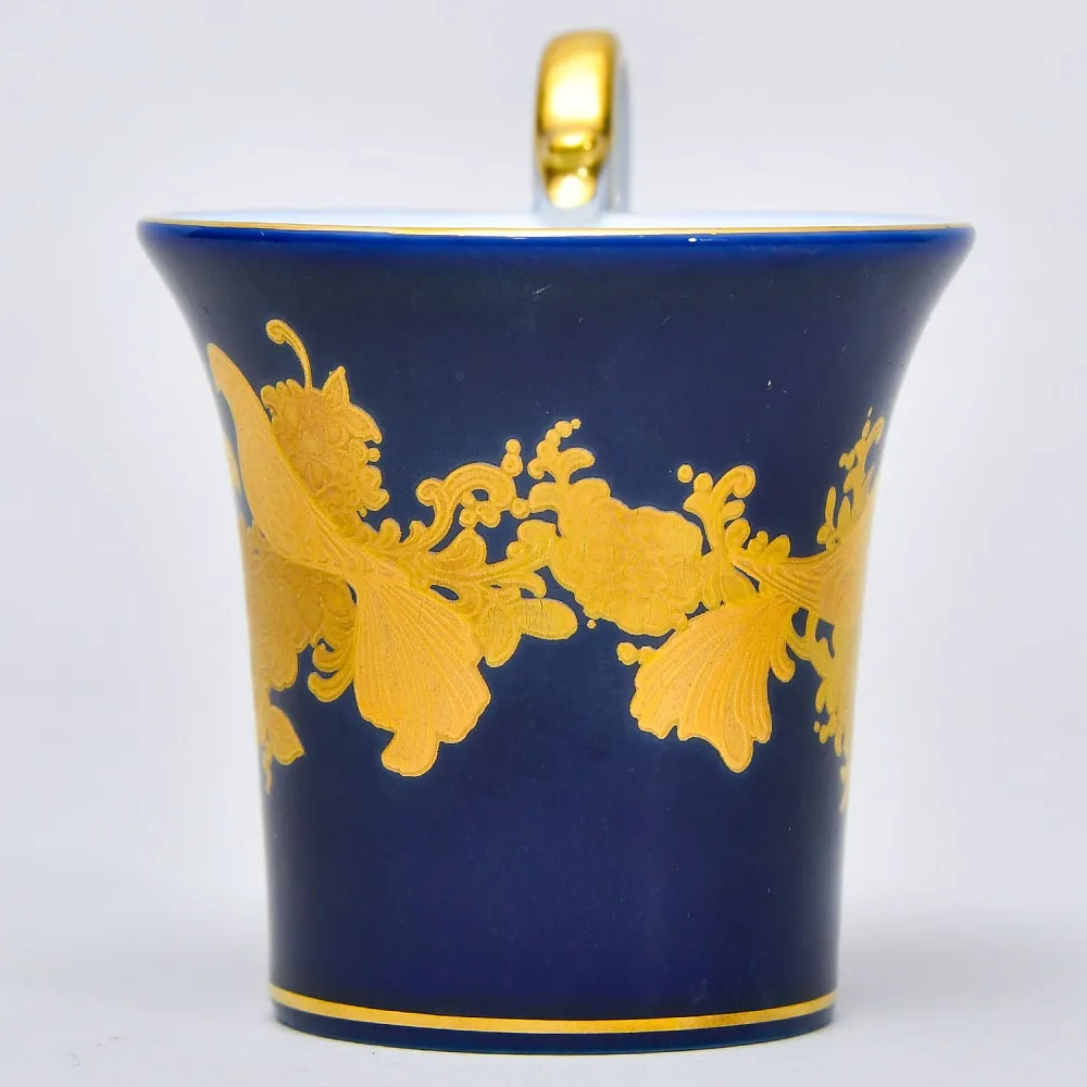 Коллекционная Кофейная Пара «Золотые Птицы», Фарфор KAISER Германия.