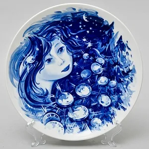 Коллекционная Фарфоровая Тарелка - Блюдо «Сказка. Звездные Талеры», MEISSEN Германия - 1981 год.