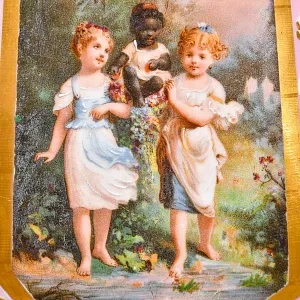 Антикварные Парные Фарфоровые Вазы «Счастливое детство», Франция, конец XIX - начало ХХ века. 