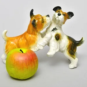 Редкость! Фарфоровая Статуэтка Пара Собак «Терьеры»,Карл Энс / Karl Ens, Германия -1936 год.