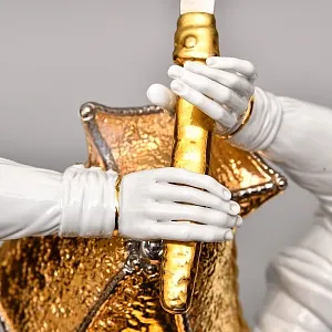 Большая Авторская Фарфоровая статуэтка «Самурай - Путь Воина», Ahura Италия, 80-е годы ХХ века.