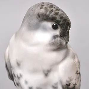 Антикварная Фарфоровая статуэтка «Пара Птиц - Серый Лунь», Karl Ens Германия, 1900 -1919 годы.