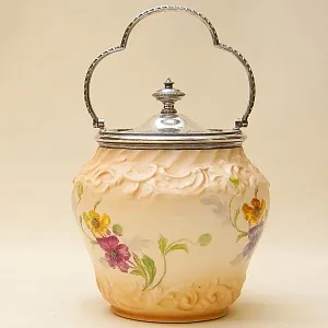 «Лето» - Бисквитница - Сахарница - Баночка с крышкой, Фарфор Англия 30-е годы ХХ века.