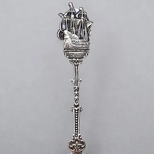 Сервировочный Набор Коллекционных  Десертных Ложек «Парусные Корабли», Silverplate Германия.