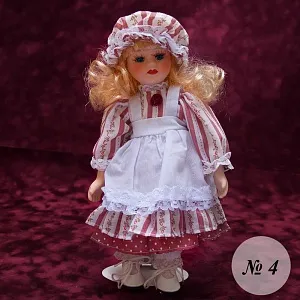 Коллекционная фарфоровая кукла №4 Бельгия Н - 27 см.