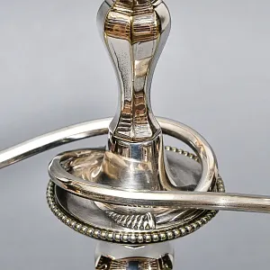 Пара Больших Антикварных Канделябров Подсвечников Silverplated, SHEFFIELD Англия начало ХХ век.