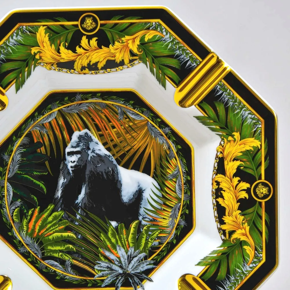 Редкость! Коллекционная Фарфоровая Тарелка - Пепельница "ГОРИЛЛА", VERSACE Rosenthal Германия.