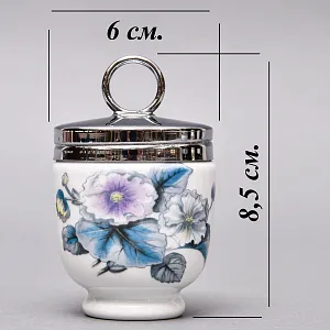 Фарфоровый Кодлер на 1 яйцо «Яблоневый цвет» для приготовления яиц,  ROYAL WORCHESTER, Англия.