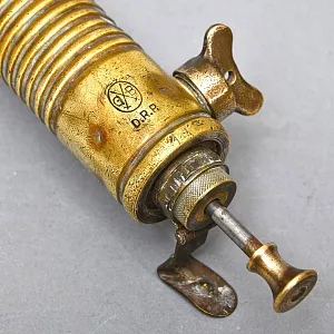 Редкость! Винтажная Латунная Бензиновая Горелка - Поршневая Паяльная Лампа, BARTHEL Германия -50 гг. 