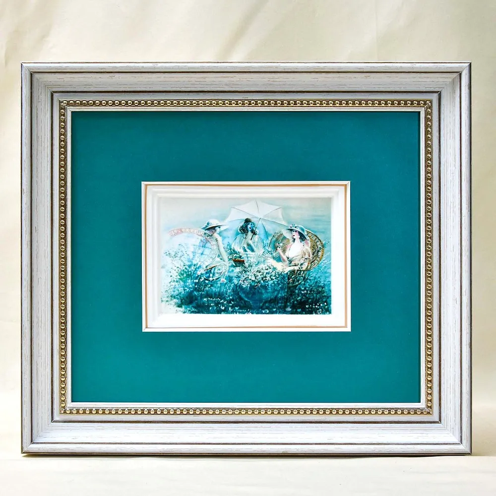 Картина - Панно - Фарфоровая Плакетка «Пикник», Villeroy&Boch Германия - 1985 год.