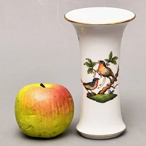 Небольшая Коллекционная Ваза для цветов «ROTHSHILD BIRDS», Фарфор Herend Венгрия.