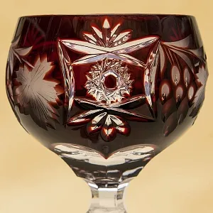 Шесть Бокалов из Цветного Хрусталя «Виноград», NACHTMANN Германия, 60 -е годы ХХ века.