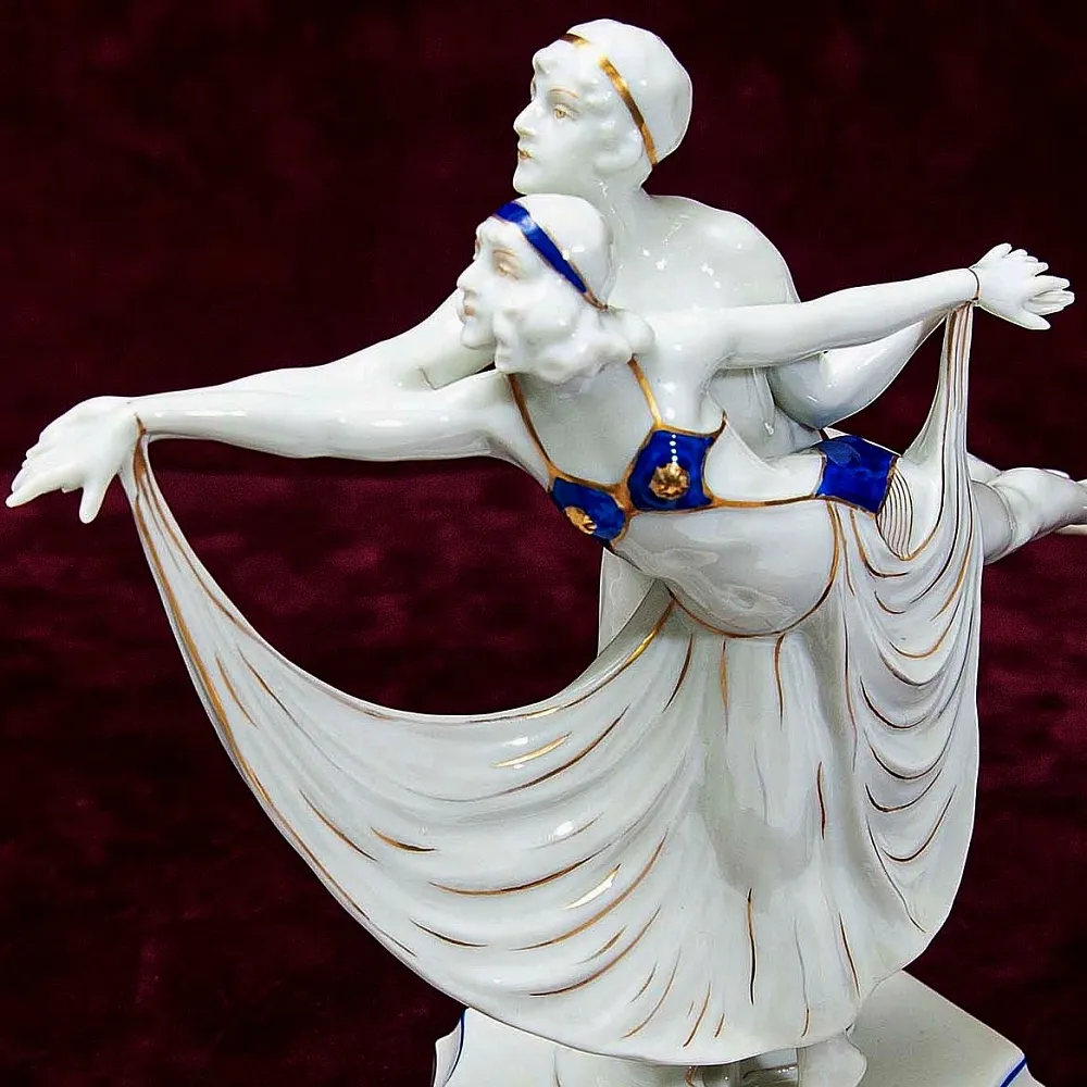 Редкость! Фарфоровая Статуэтка «Балет - Танец МОДЕРН», SITZENDORF Гермагия 50 гг.