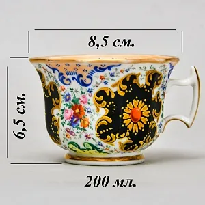 Антикварная Коллекционная Чайная пара, Фарфор Германия, конец XIX - начало XX веков.