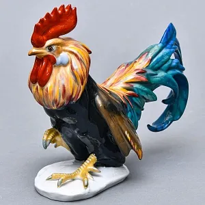 Коллекционная Фарфоровая статуэтка «Бойцовый Петух», ROSENTHAL Германия, 1983 - 1991 годы.