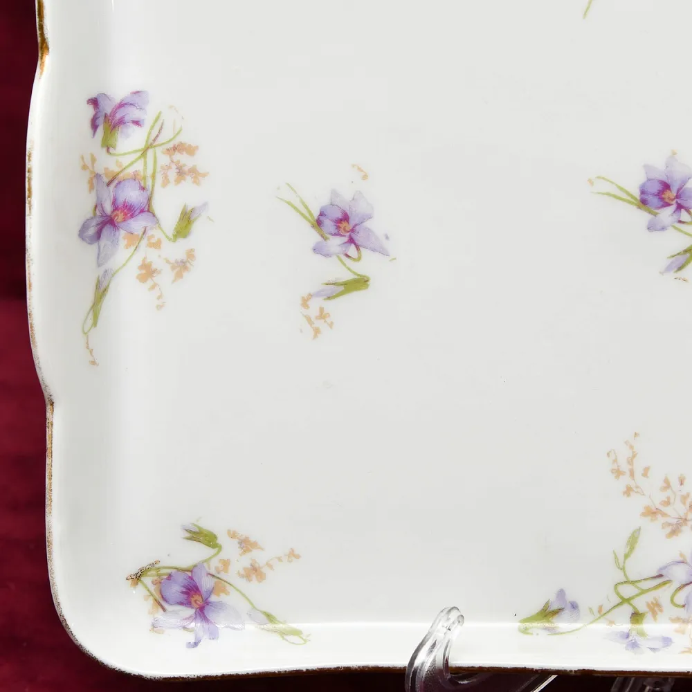 Антикварный Порционный Набор Соусников на Подносе, Фарфор Limoges Франция, начало ХХ века.