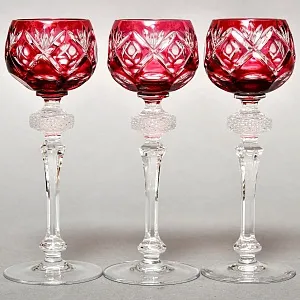 Набор Хрустальных Рюмок «Die Eingebung», WMF Cristal Cabinet Германия, 60 -гг.