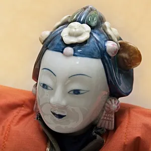 Коллекционная фарфоровая кукла Япония  Н - 65см.